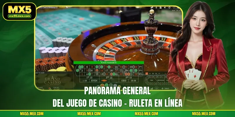 Panorama general del juego de casino - Ruleta en línea