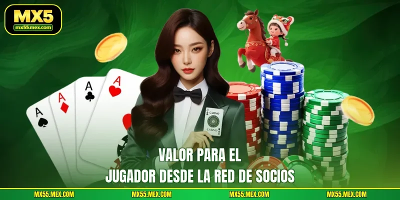 Valor para el jugador desde la red de socios